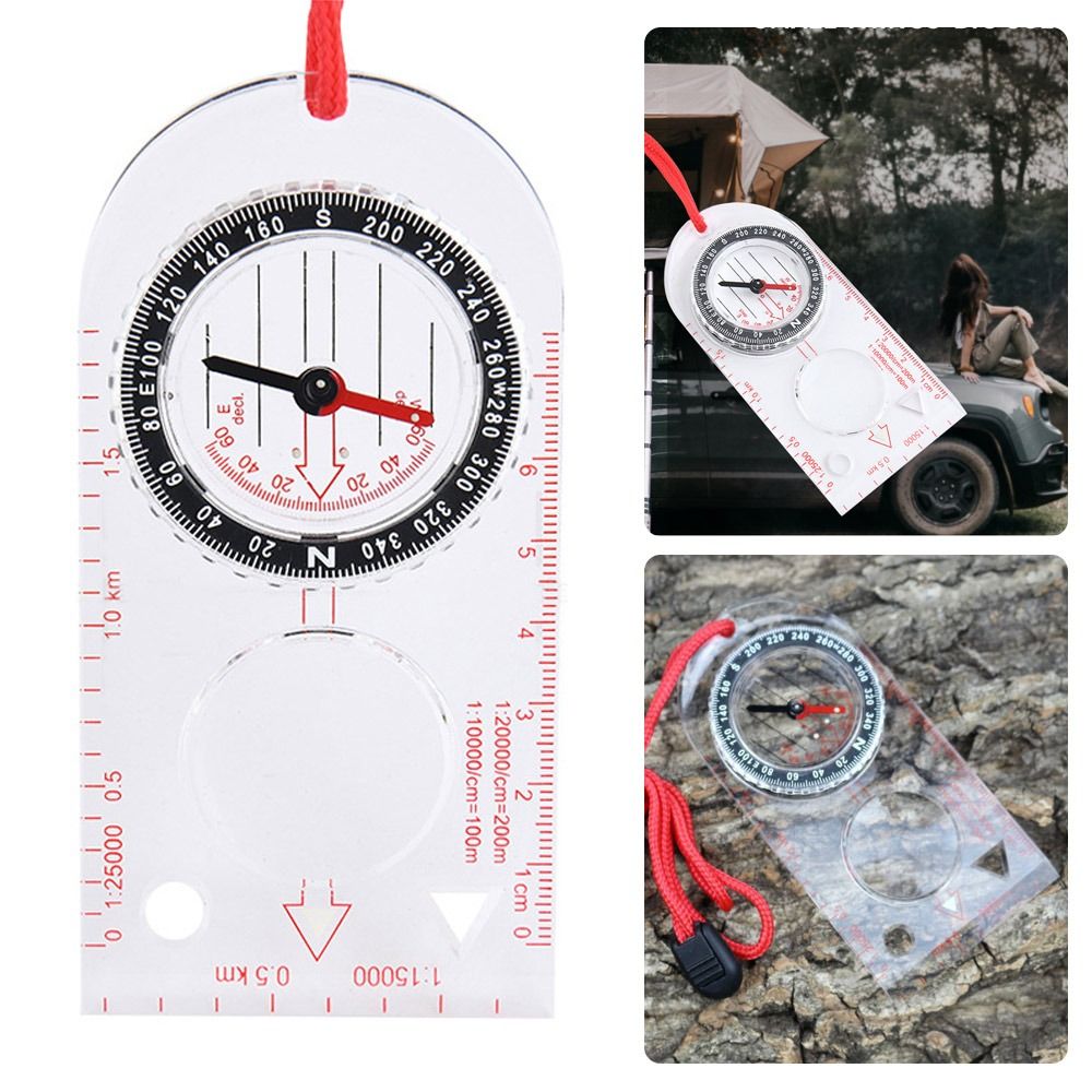 Map Compass Orienteering - オリエンテーリング ベースプレート コンパス ハイキング キャンプ マップ