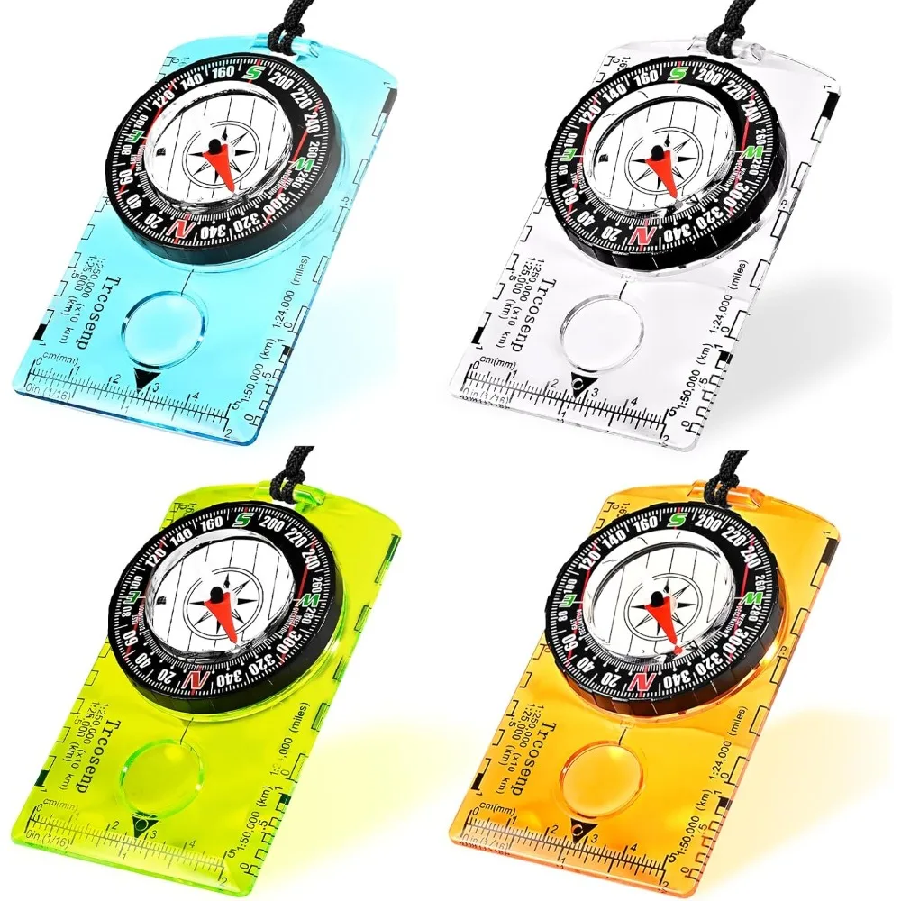 Map Compass Orienteering - 防水オリエンテーリングコンパス ベースプレート マップリーディング アウトドア ハイキング キャンプ
