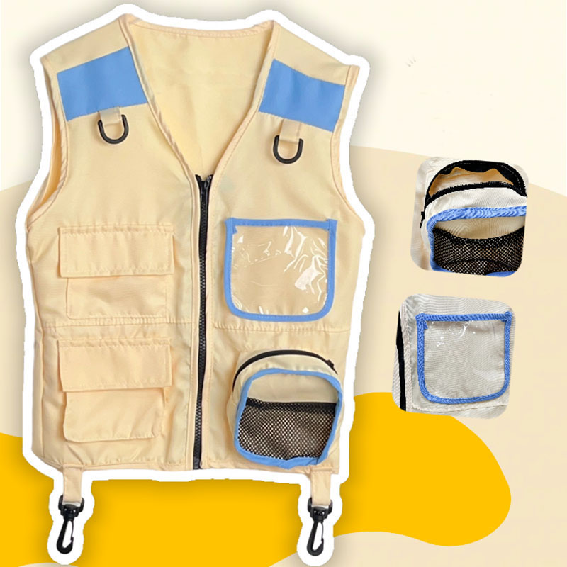 Outdoor Adventure For Kids - 子供の冒険エクスプローラーベスト,シミュレーションゲーム,コスプレキャンプ,ジャングルベスト,男の子と女の子のためのドレスアップ,アウトドアアドベンチャー,キッズギフト