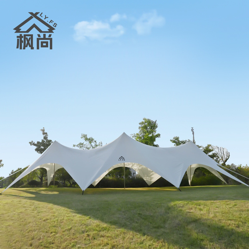 Outdoor Adventure Dome Shelter - スリーピークス クラウドトップドームキャノピー、雨よけ日よけ巨大オーニングキャンプテント、屋外グランピングシェルターシェード旅行冒険
