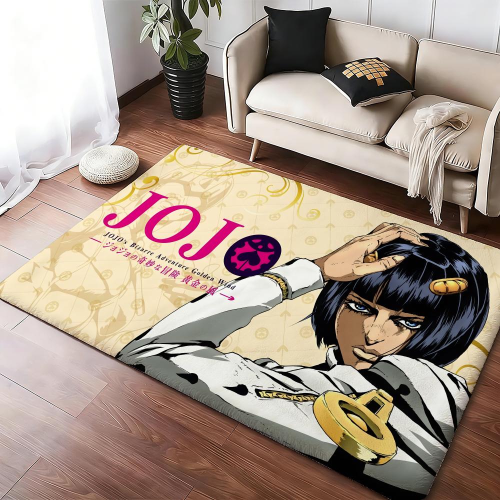 Outdoor Adventure Golf - アニメ A-J-J-JoJo B-Bizarre A-Adventure フロアマット 居心地の良いフランネル