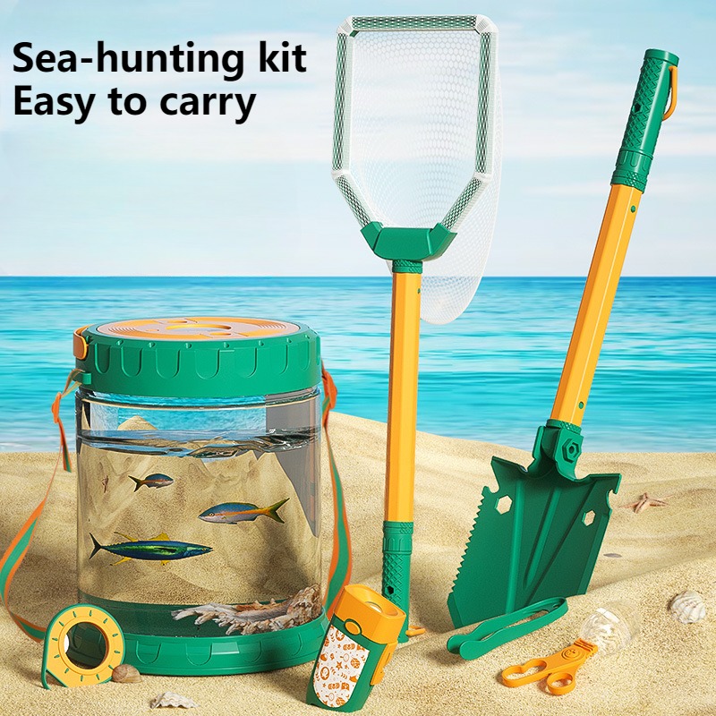 Outdoor Adventure For Kids - 子供のための海のおもちゃセット,アウトドアアドベンチャーツール,カニクリップ,ビーチ機器,親子のおもちゃ