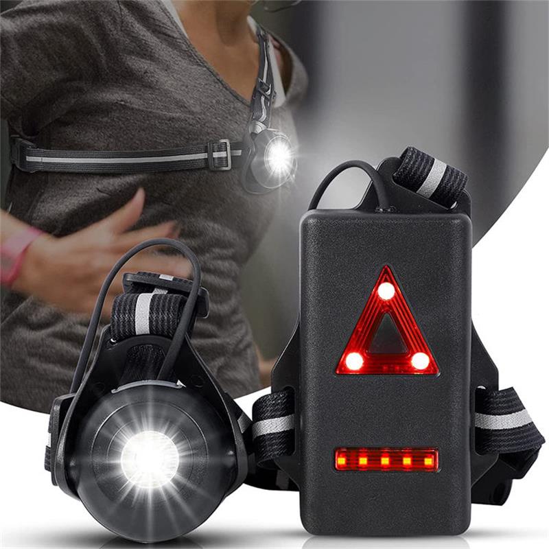 Outdoor Adventure Holidays - 1pc 屋外ナイトランニング USB ChargingLights LED チェストランプバック警告灯キャンプハイキングランニングジョギングアドベンチャー