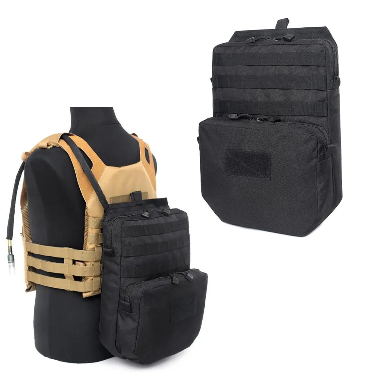Outdoor Adventure Vest - モールナイロンバッグ,アウトドアキャンプ用バックパック,狩猟用具,ベスト,EDCアクセサリー,ハイキング,旅行,サバイバルバッグ