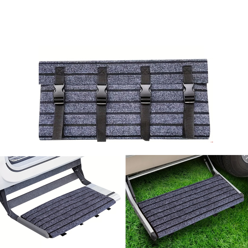 Outdoor Adventures - 屋外キャラバンステップドアマットRVステップ階段カーペットヘビーデューティー滑り止め交換用モーターホームアクセサリー旅行キャンプ用