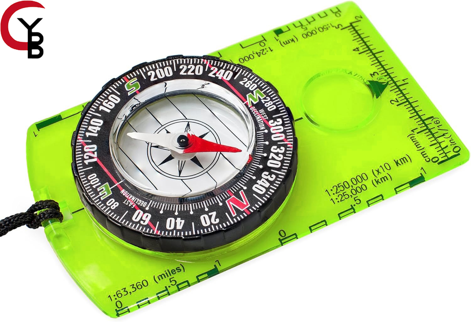 Map Compass Orienteering - YANBIGUO オリエンテーリングコンパス ハイキングバックパッキングコンパス | 高度なスカウトキャンプ用ナビゲーション-地図読み取り用のプロフェッショナルフィールド