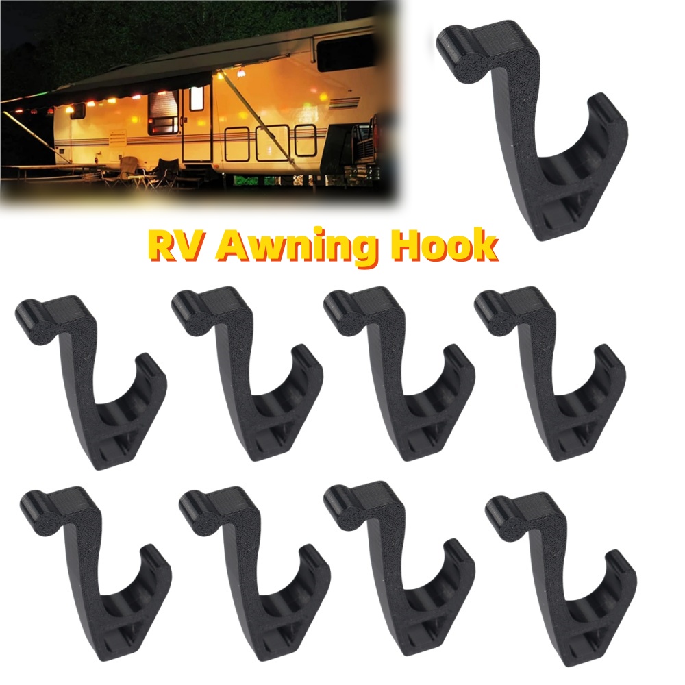 Outdoor Adventures - 1/2 個キャンプオーニングフッククリップ RV テントハンガーライトハンガー Fiamma Thule