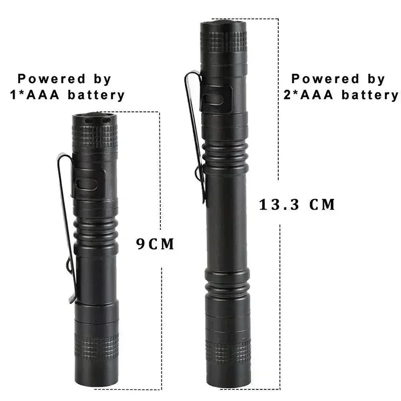 ミニポータブル LED ペンライト クリップ付き 超高輝度  - Outdoor Adventures のレビューと価格