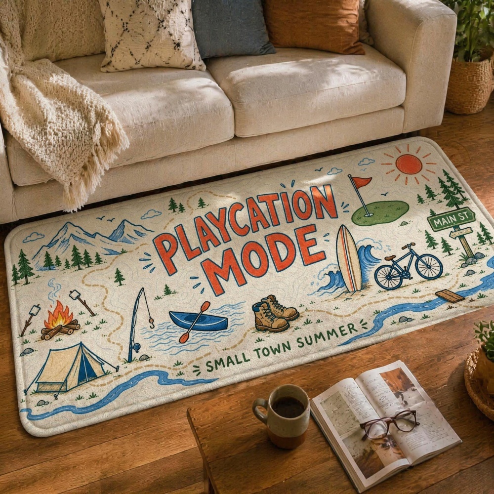 夏のキャンプアドベンチャー用フランネルランナーラグ、屋外旅行 - Outdoor Adventure Golf のレビューと価格
