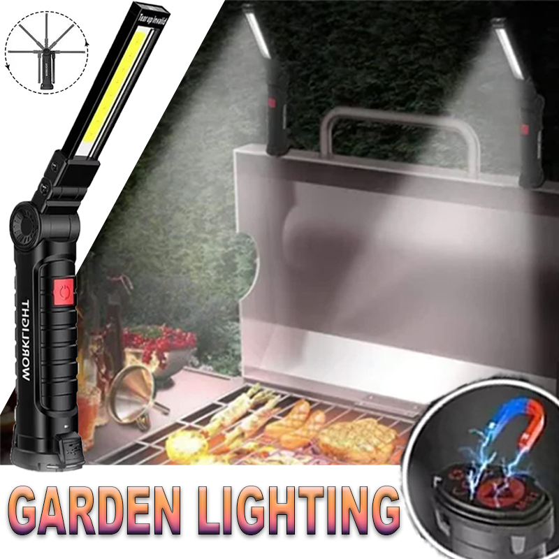 ポータブル LED 懐中電灯 磁気フック付き 屋外修理作業灯 - Outdoor Adventures のレビューと価格