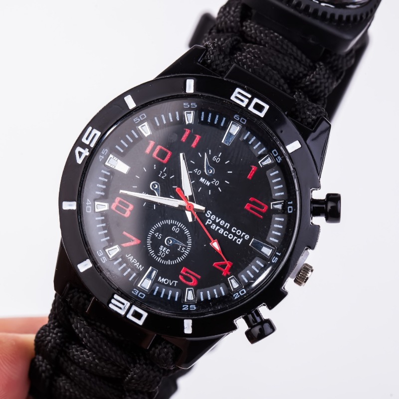 多機能アウトドアウォッチ傘ロープ編みブレスレット、フリントコ - Outdoor Adventure Gifts のレビューと価格