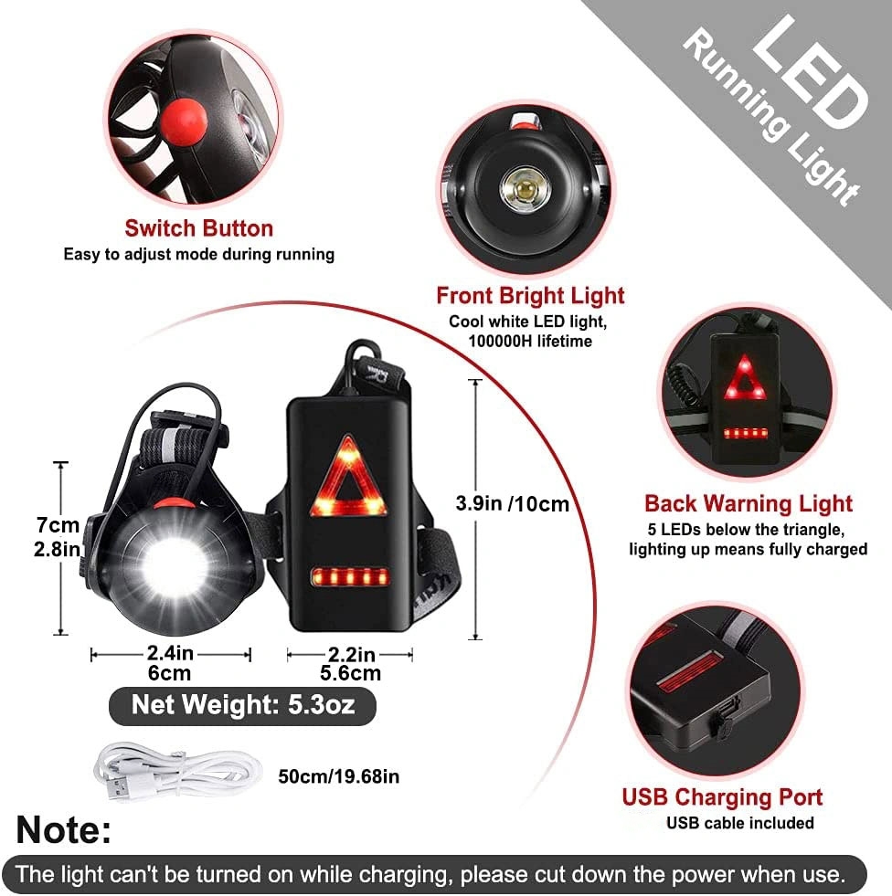 1pc 屋外ナイトランニング USB ChargingLig - Outdoor Adventure Holidays のレビューと価格