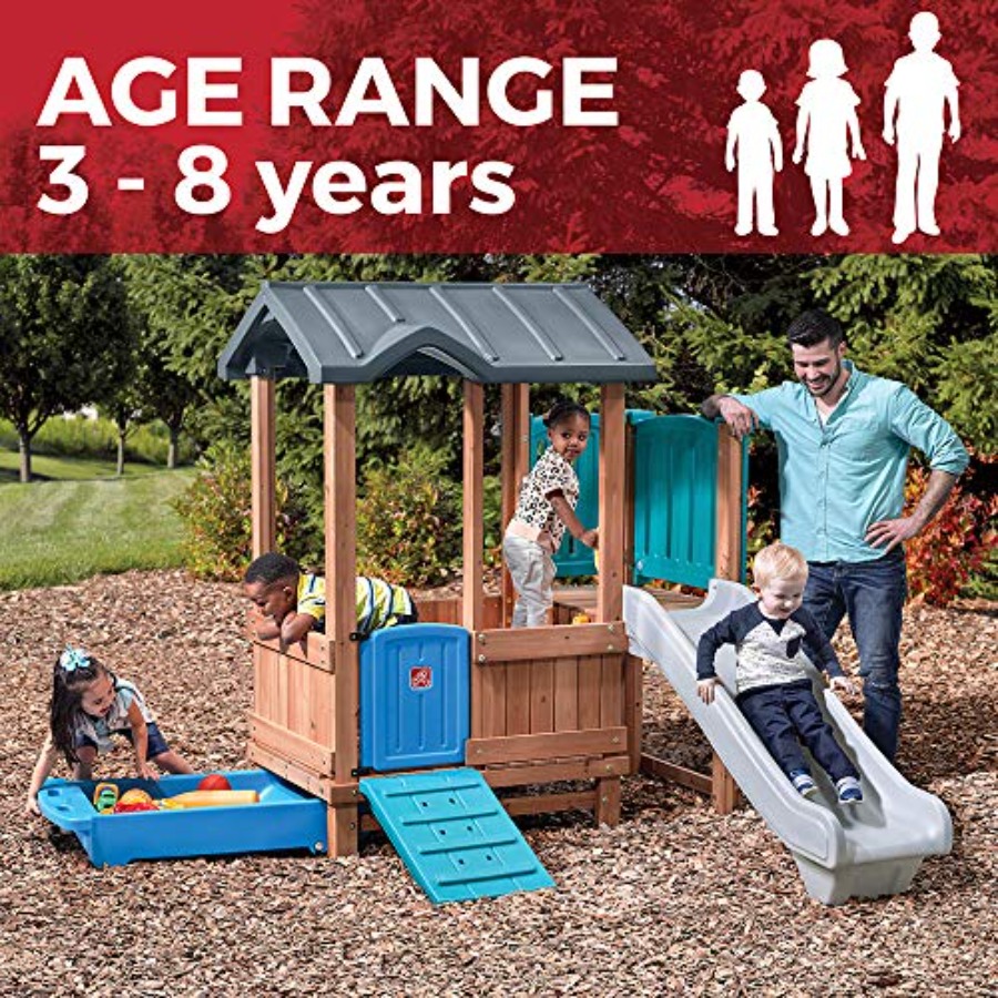 ウッドランドアドベンチャー プレイハウス＆スライド、子供用屋 - Outdoor Adventure For Kids のレビューと価格