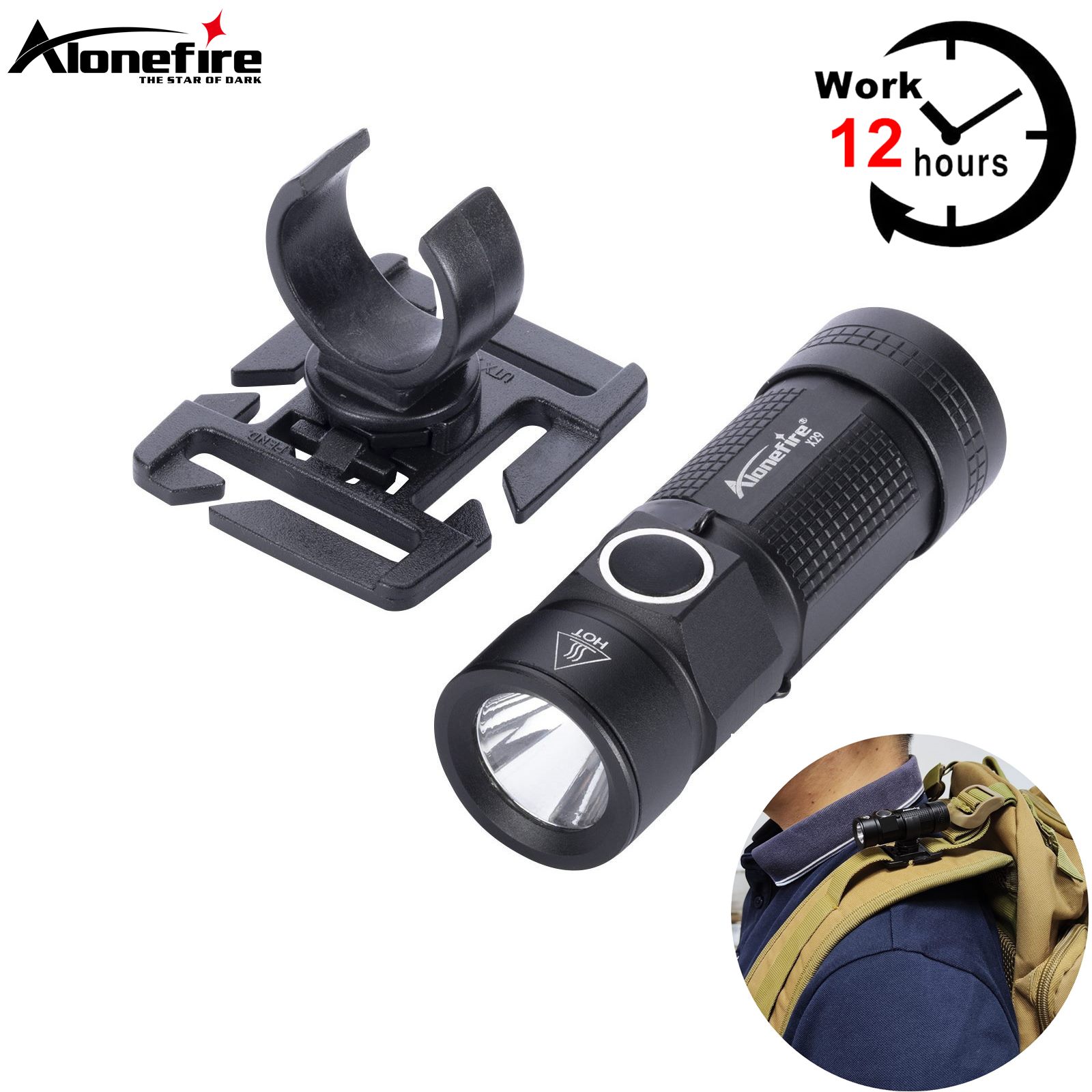 Xpg-ミニLEDポータブル懐中電灯,リングクリップ,屋外バ - Outdoor Adventure With No Backpack のレビューと価格