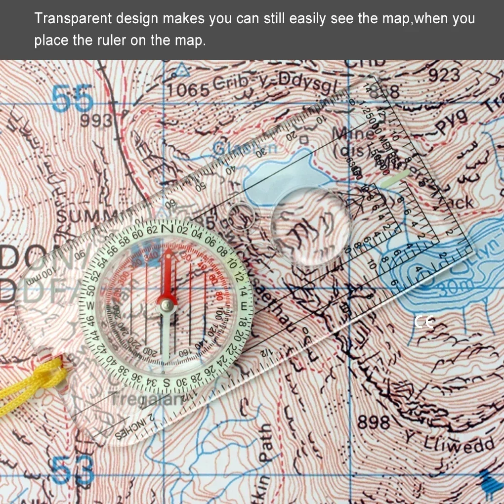 コンパス、ナビゲーションマップ、ルーラー、読図用スケール、ア - Map Compass Orienteering のレビューと価格