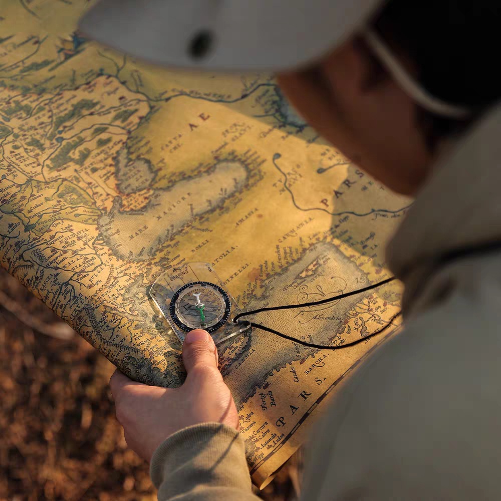 1 個の新しい屋外用ミニアクリル透明スケールコンパスマップ測 - Map Compass Orienteering のレビューと価格
