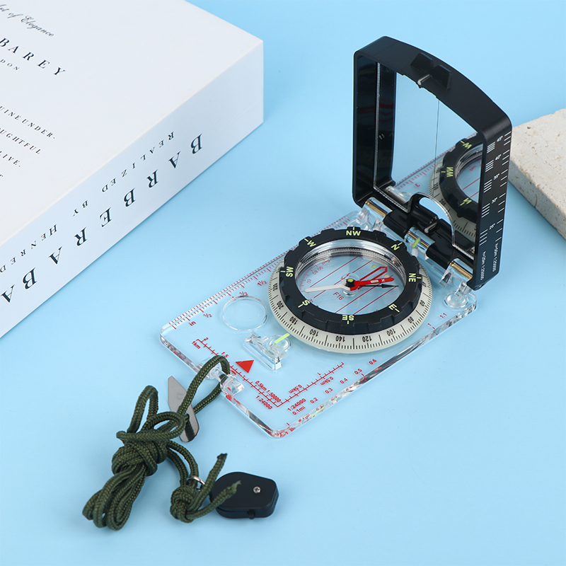 ランダムカラー調整可能な照準コンパスミラー、偏角ベースプレー - Map Compass Orienteering のレビューと価格