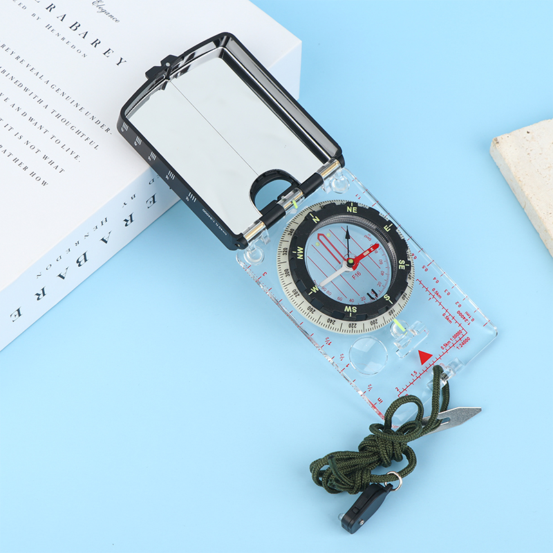 ランダムカラー調整可能な照準コンパスミラー、偏角ベースプレー - Map Compass Orienteering のレビューと価格