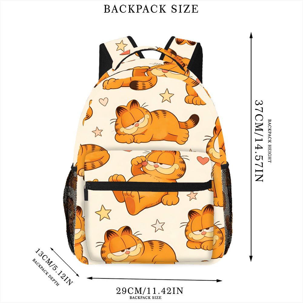 面白い怠惰なガーフィールドバックパックスターハートプリントか - Outdoor Adventures のレビューと価格